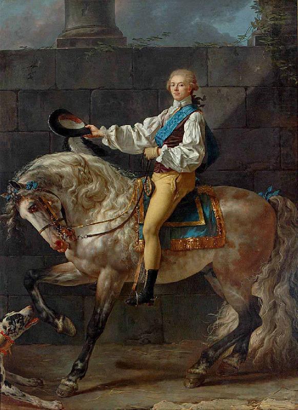 Jacques-Louis David Portrait of Count Stanislas Potocki china oil painting image